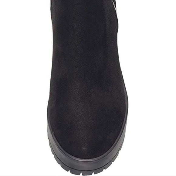 NWOT - FRENCH CONNECTION - Jasmine Lug Sole Side Zip Booties - Picture 7 of 9